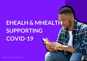 man using ehealth technologies