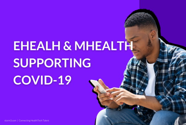 man using ehealth technologies