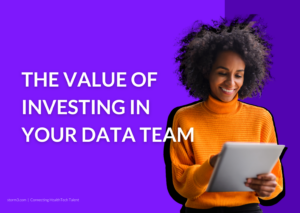 woman reading the value of investing in your data team