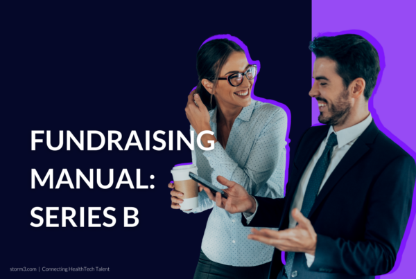 man and woman discussing how to raise series b funding